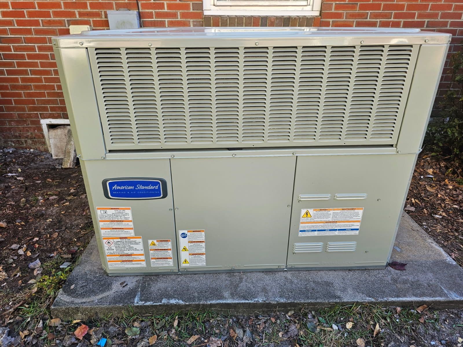 Project American Standard Package Unit Installation image
