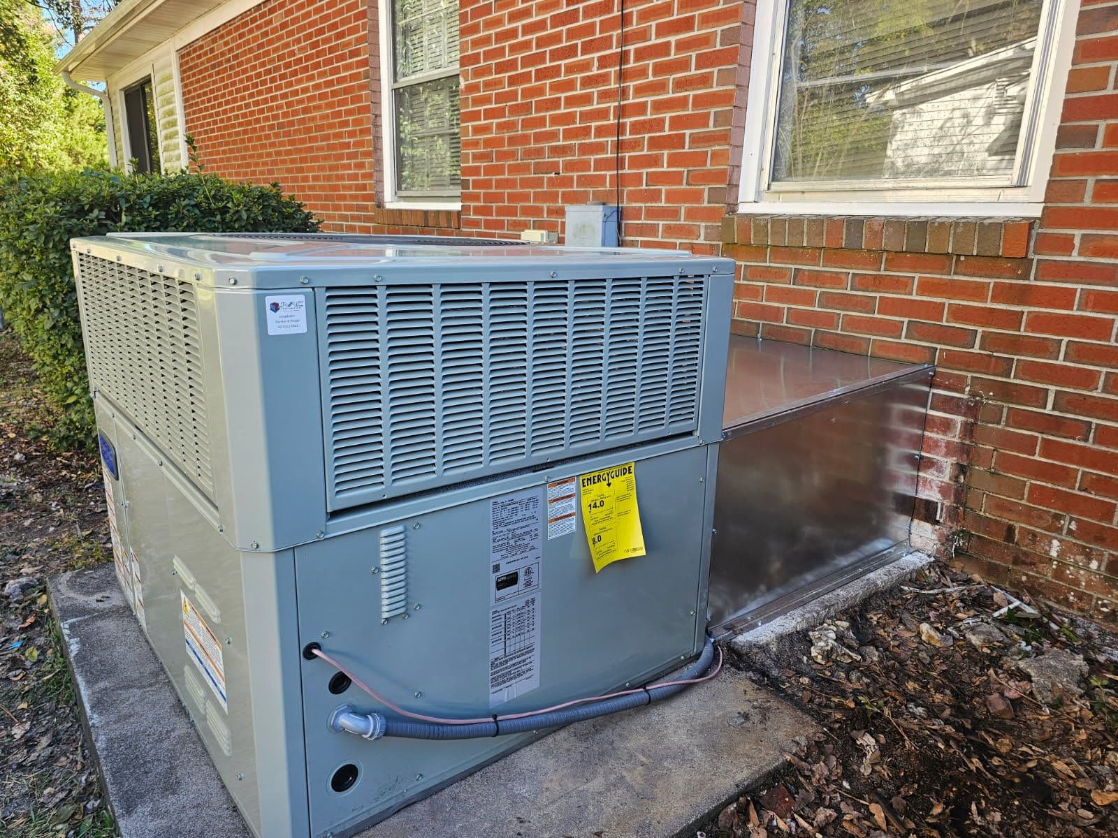 Gallery photos for American Standard Package Unit Installation: Image #1